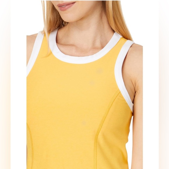 NWT Beyond Yoga Spacedye Outlines Dress Sunflower Yellow / Cloud White Size M - Picture 3 of 11